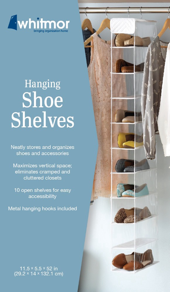 slide 2 of 2, Whitmor Open Shoe Rack - Clear, 1 ct