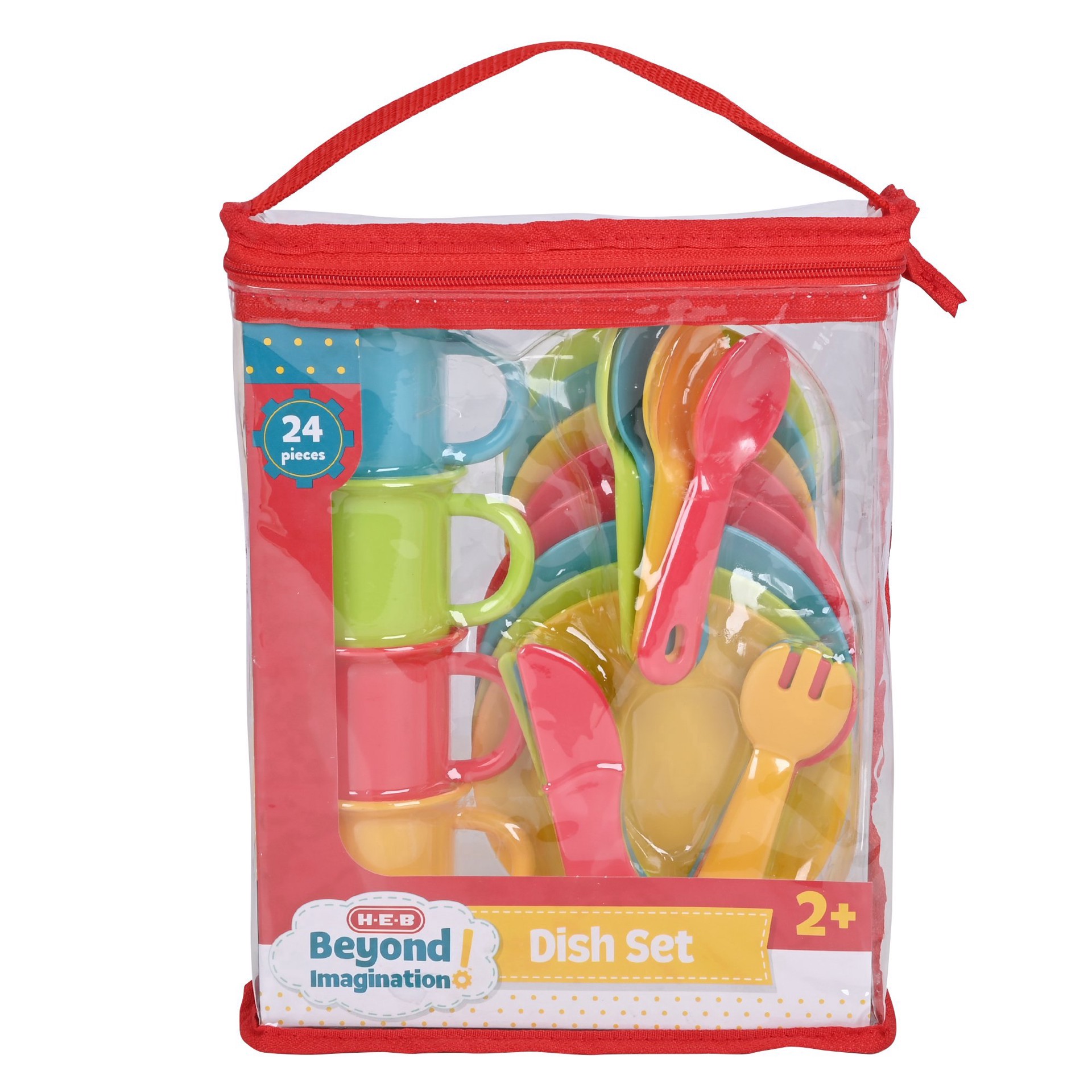 slide 1 of 1, H-E-B Beyond Imagination! Tea Dish Playset, 24 ct