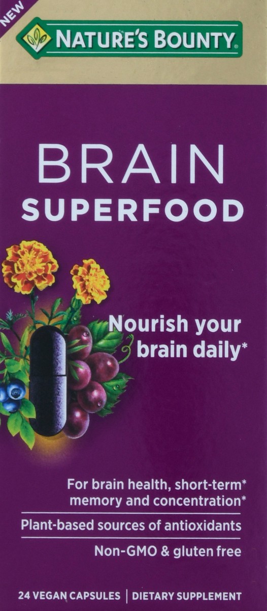 slide 6 of 9, Nature's Bounty Brain Superfood, 24 ct