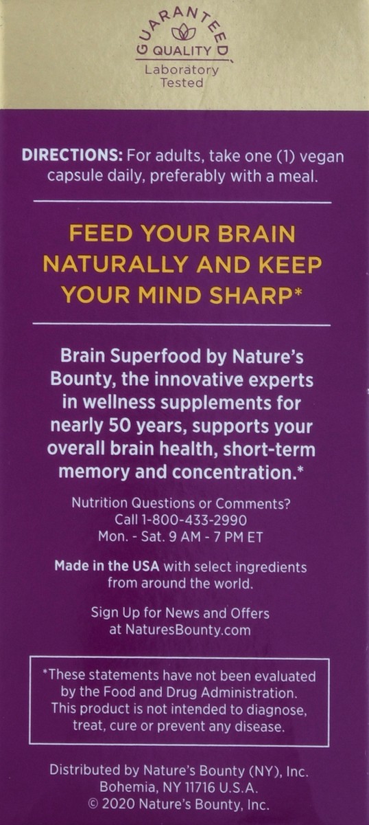 slide 8 of 9, Nature's Bounty Brain Superfood, 24 ct