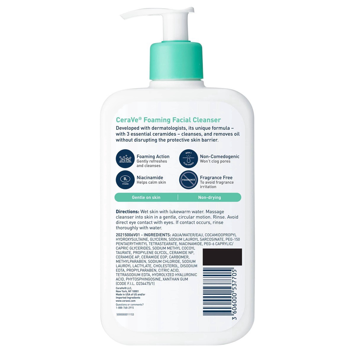 slide 48 of 71, CeraVe Value Size Foaming Facial Cleanser Value Size 16 fl oz, 16 fl oz