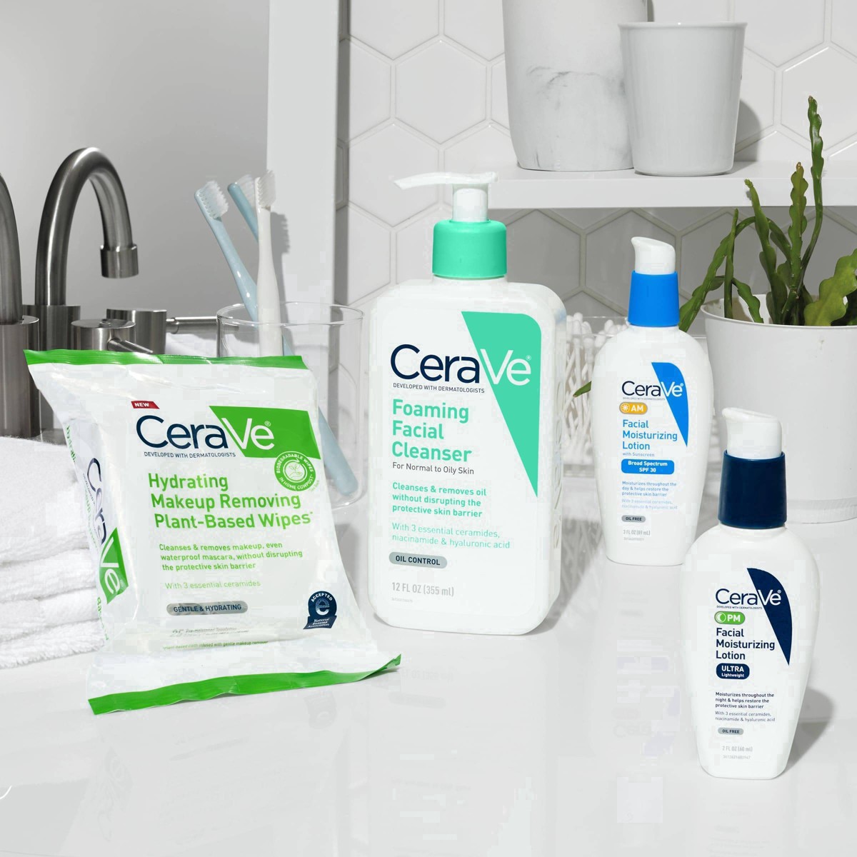 slide 64 of 71, CeraVe Value Size Foaming Facial Cleanser Value Size 16 fl oz, 16 fl oz