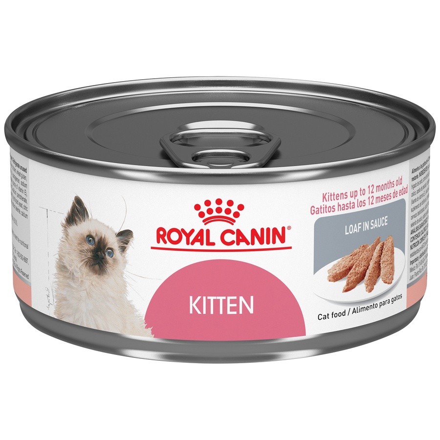 slide 1 of 7, Royal Canin Feline Health Nutrition Kitten Instinctive Loaf in Sauce Canned Cat Food, 3 oz