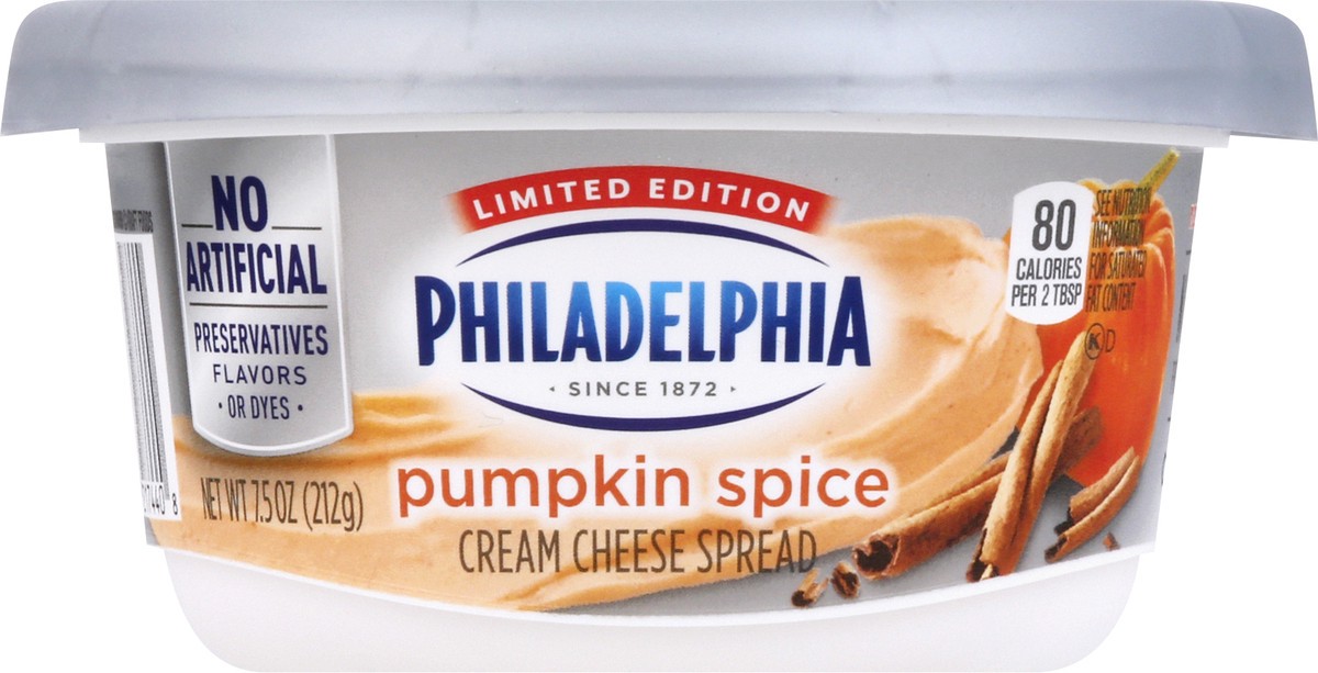 slide 7 of 8, Philadelphia Cream Cheese Spread, Pumpkin Spice, 7.5 oz