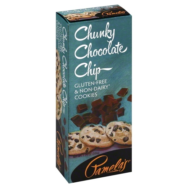 slide 1 of 1, Pamela's Chunky Chocolate Chip Cookies, 7.25 oz
