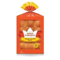 King's Hawaiian Savory Butter Rolls, 12 Ct, 12 oz