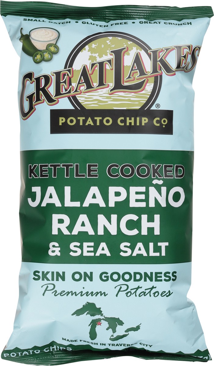 Great Lakes Potato Chip Co. Kettle Cooked Jalapeno Ranch & Sea
