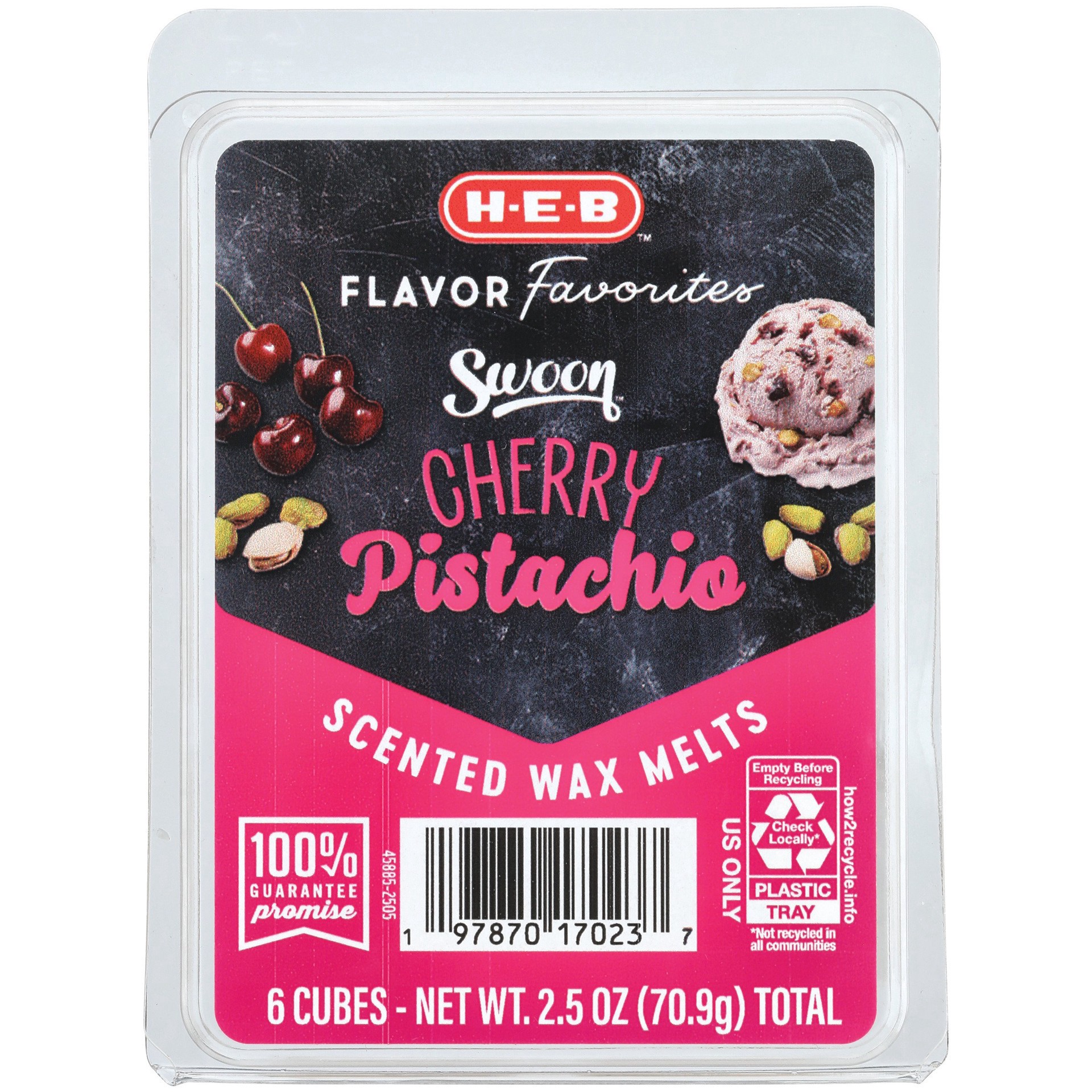 slide 1 of 1, H-E-B Flavor Favorites Swoon Cherry Pistachio Scented Wax Melts, 2.5 oz