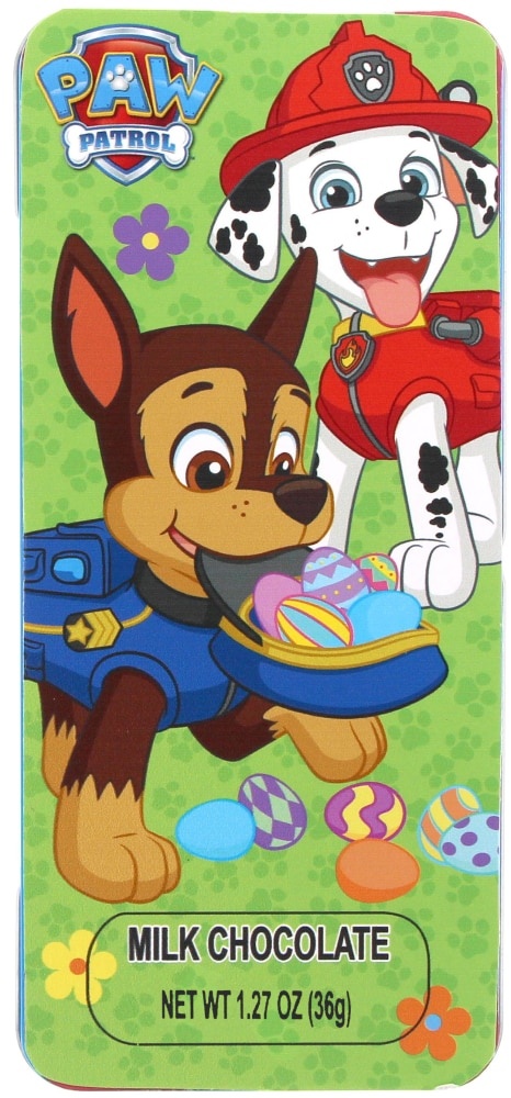 slide 1 of 1, Galerie Paw Patrol Milk Chocolate Candy Tin, 1.27 oz