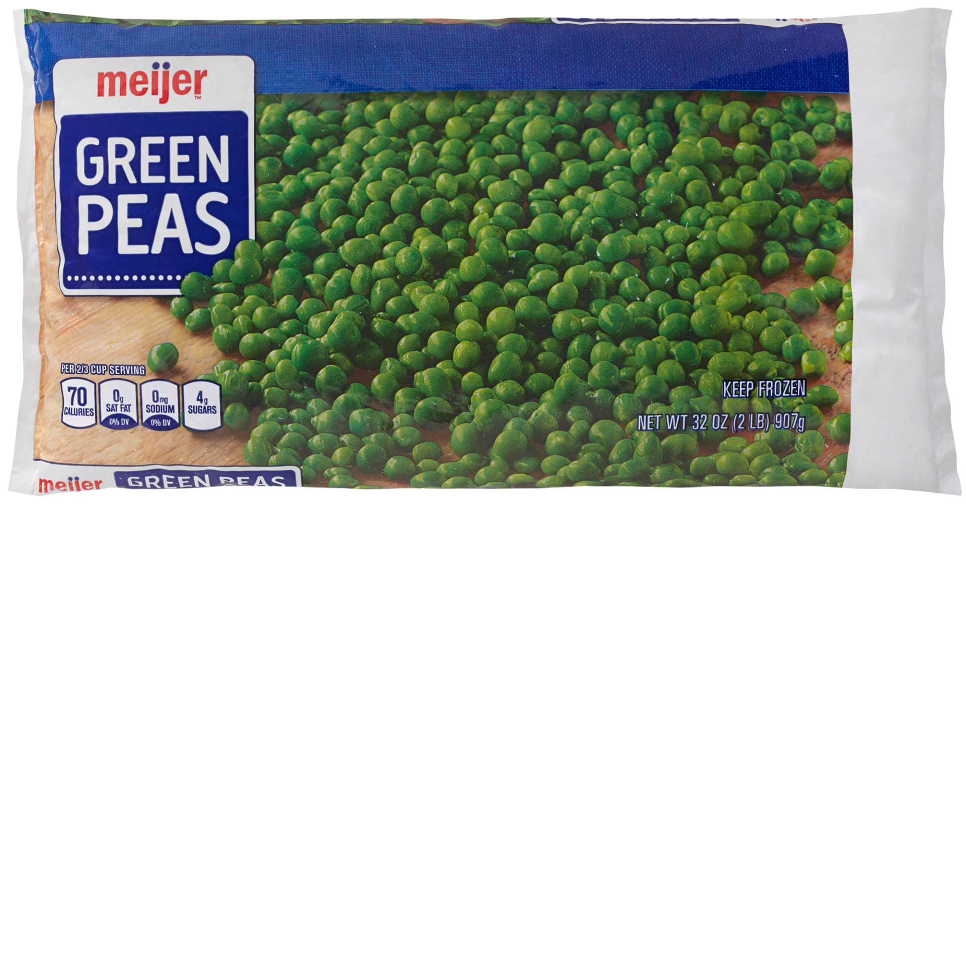 slide 1 of 5, Meijer Frozen Green Peas, 32 oz