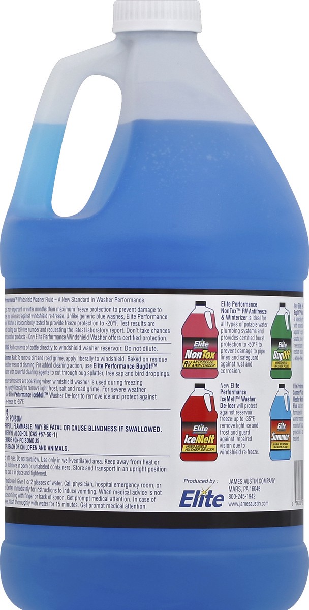 slide 3 of 3, Elite Windshield Washer Fluid, 1 gal