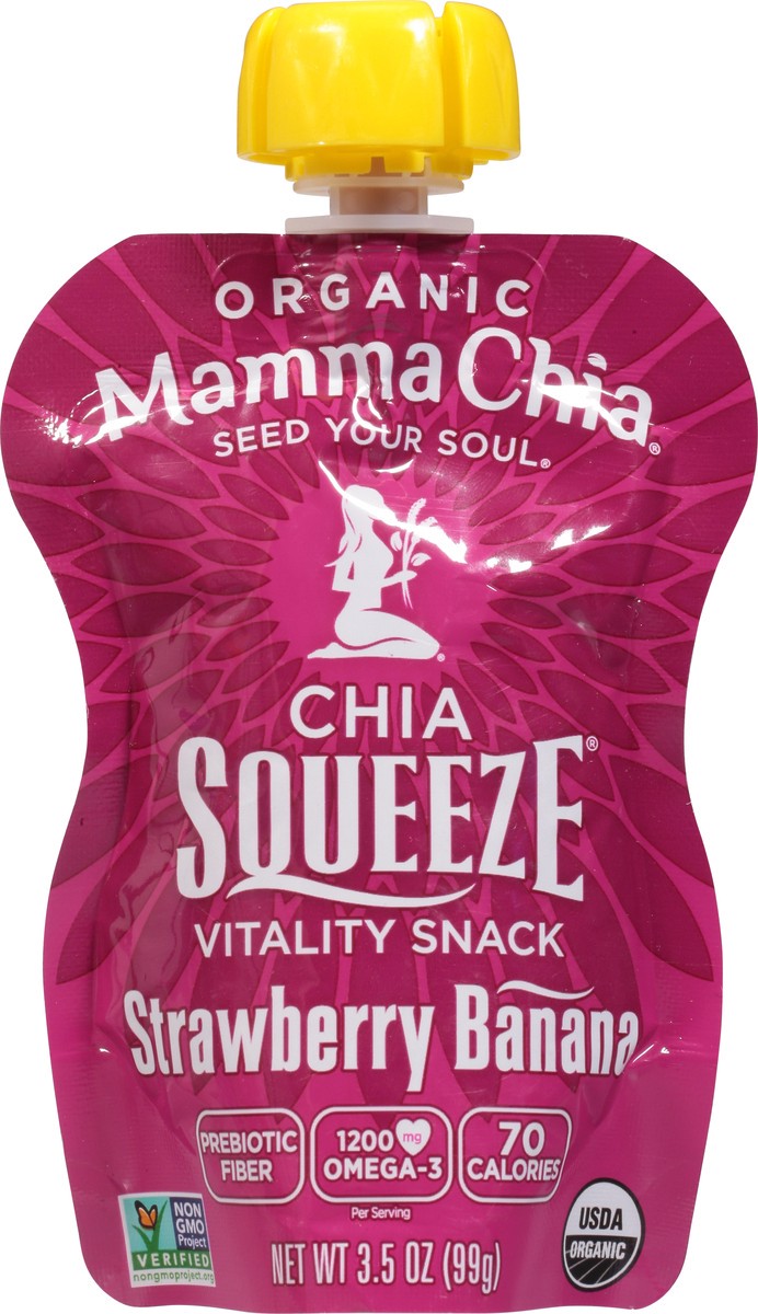slide 7 of 9, Mamma Chia Strawbry Banana Squeeze Drink, 3.5 fl oz