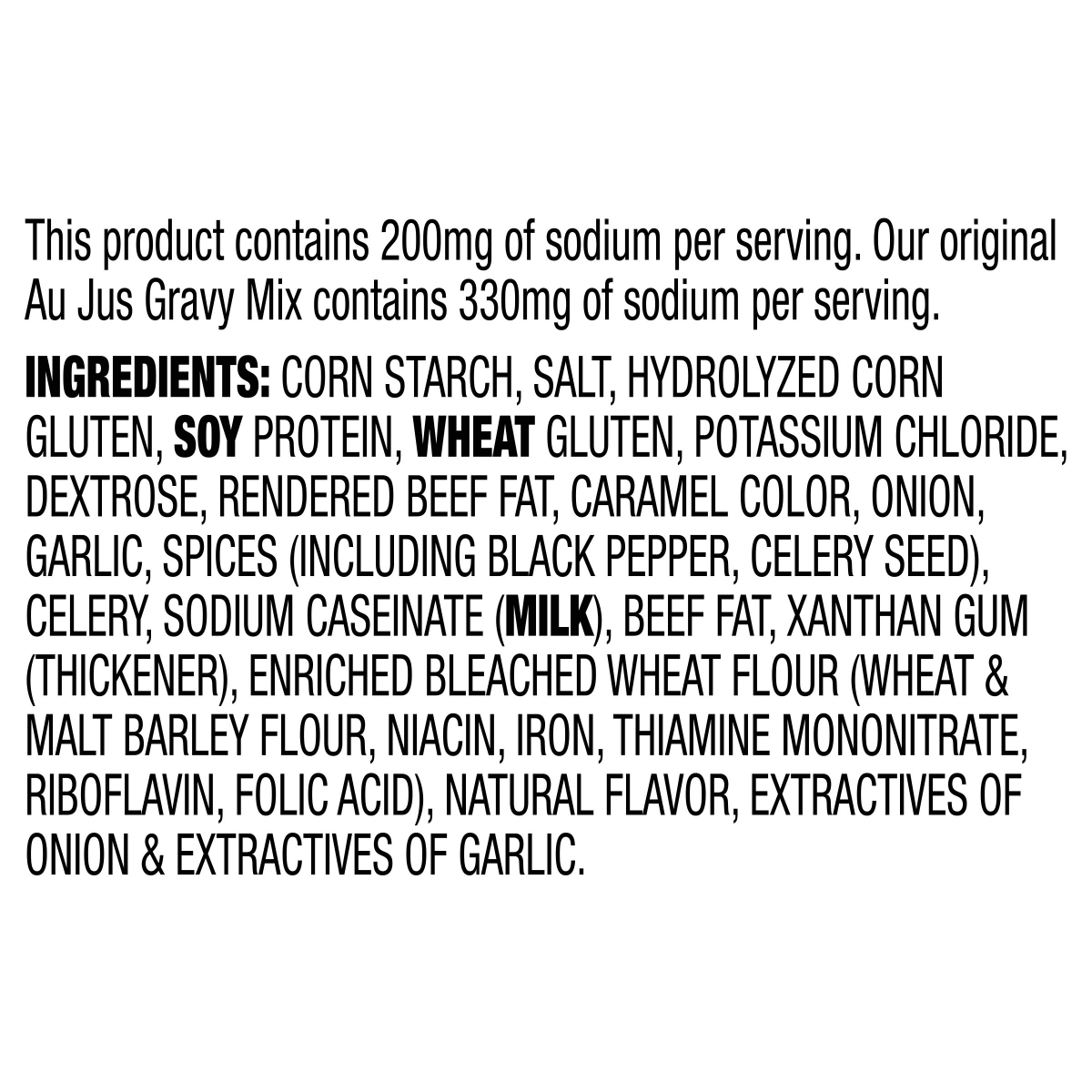 slide 4 of 4, McCormick Au Jus Less Sodium Gravy 1 Ounce, 1 oz