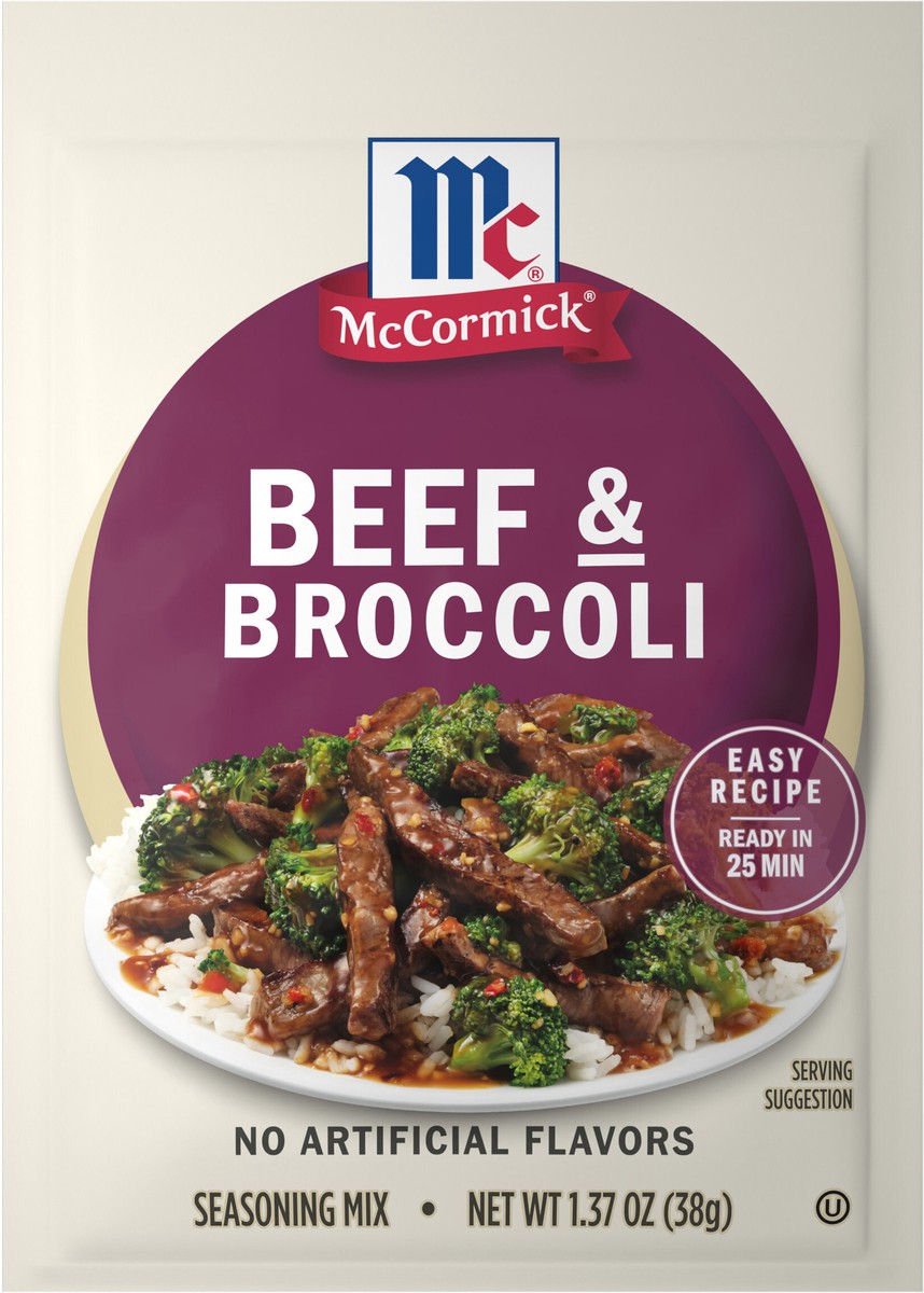 slide 2 of 13, McCormick Beef Broccoli Seasoning Mix, 1.37 oz, 1.37 oz