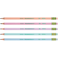 slide 2 of 7, Ticonderoga Wood-Cased Pencils, Pre-Sharpened, #2 HB Soft, Pastel Colors, 10 Count, 10 ct