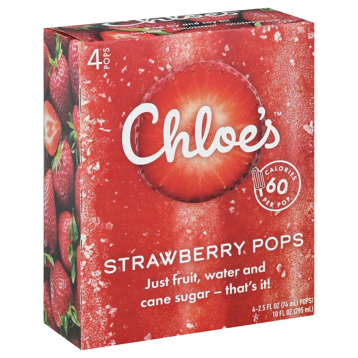 slide 2 of 14, Chloe's Fruit Pops Strawberry, 4 ct