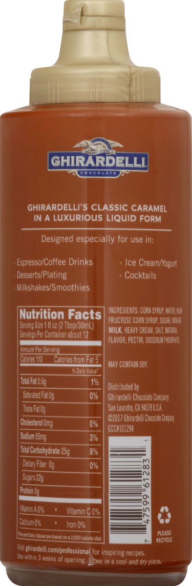 slide 8 of 10, Ghirardelli Premium Caramel Sauce 17 oz, 17 oz