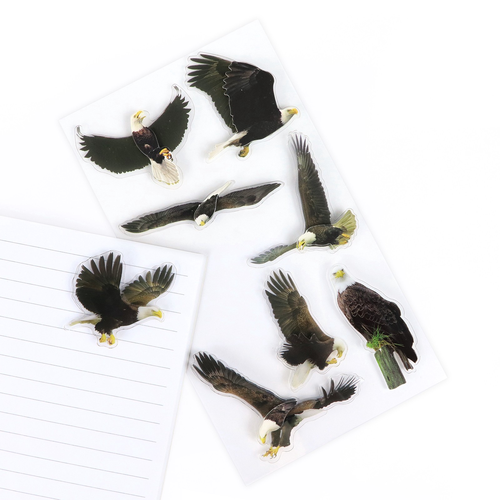 slide 4 of 5, Eagle Stickers By Recollections, 3.875 in x 7 in