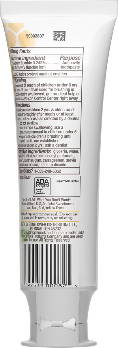 slide 3 of 3, Burt's Bees Kids Burt''s Bees Kids Toothpaste, Natural Flavor, with Fluoride, Strawberry Splash, 4.7 oz, 4.7 oz