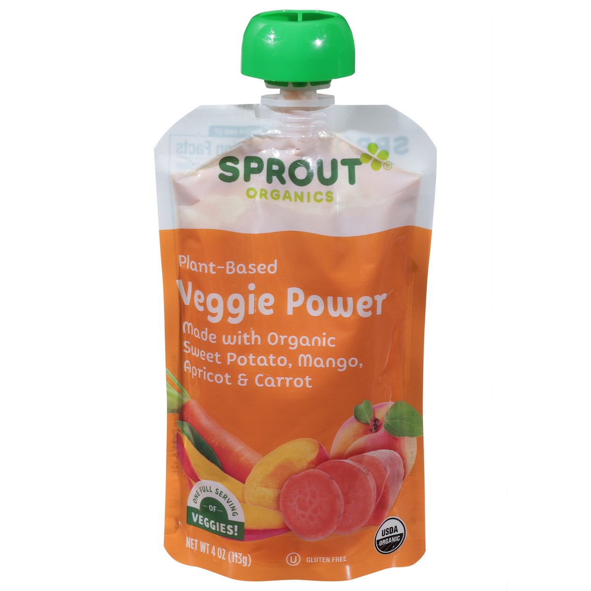 slide 1 of 1, Sprout Organics 12 Months and Up Plant Based Veggie Power 4 oz, 4 oz