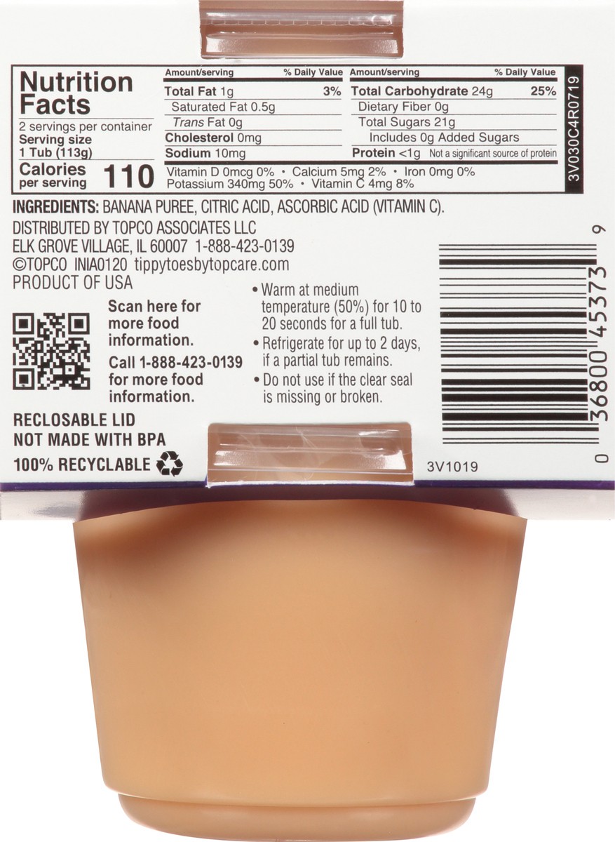 slide 5 of 15, Tippy Toes Baby Food Banana Plastic Cup, 8 oz