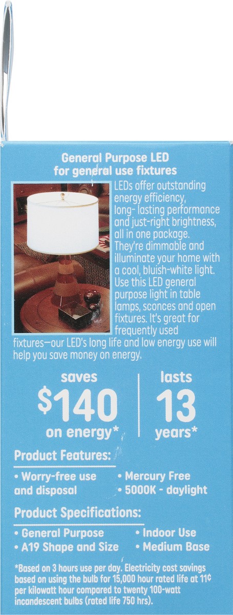 slide 5 of 9, General Electric Led A21 Daylight Bulb, 1 ct