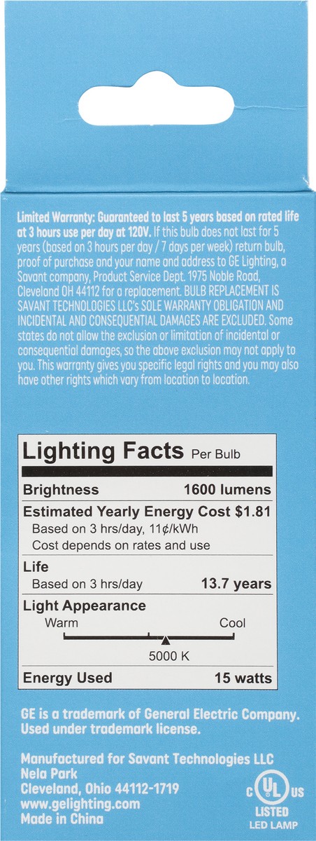 slide 8 of 9, General Electric Led A21 Daylight Bulb, 1 ct