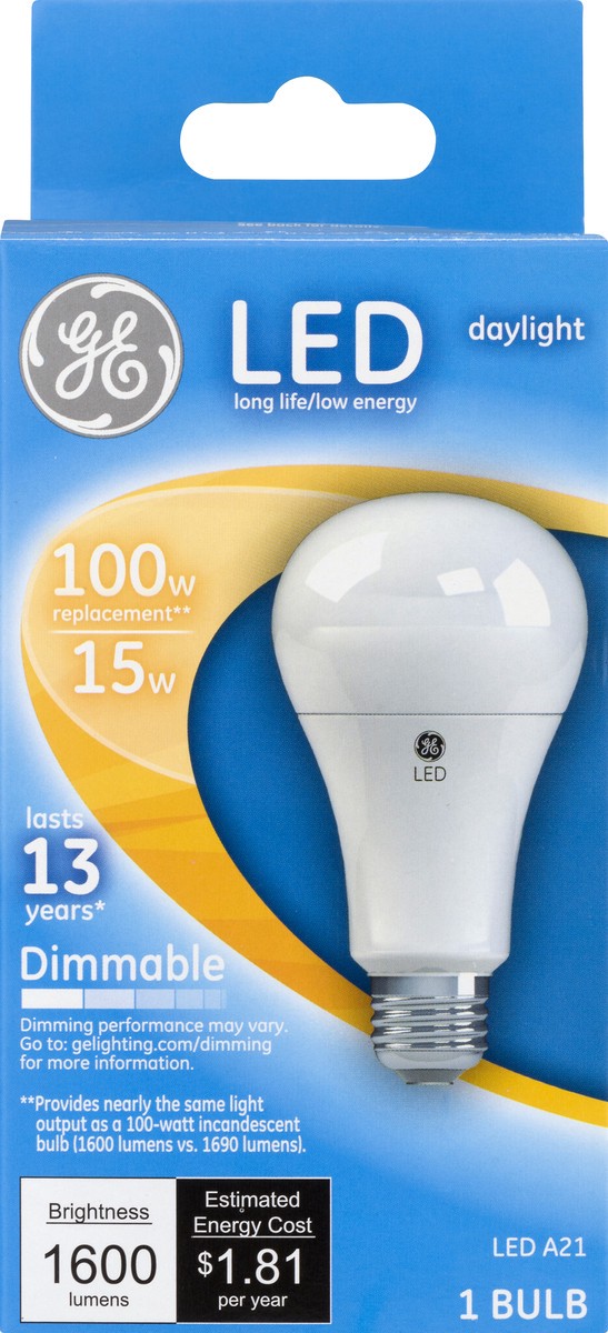 slide 1 of 9, General Electric Led A21 Daylight Bulb, 1 ct