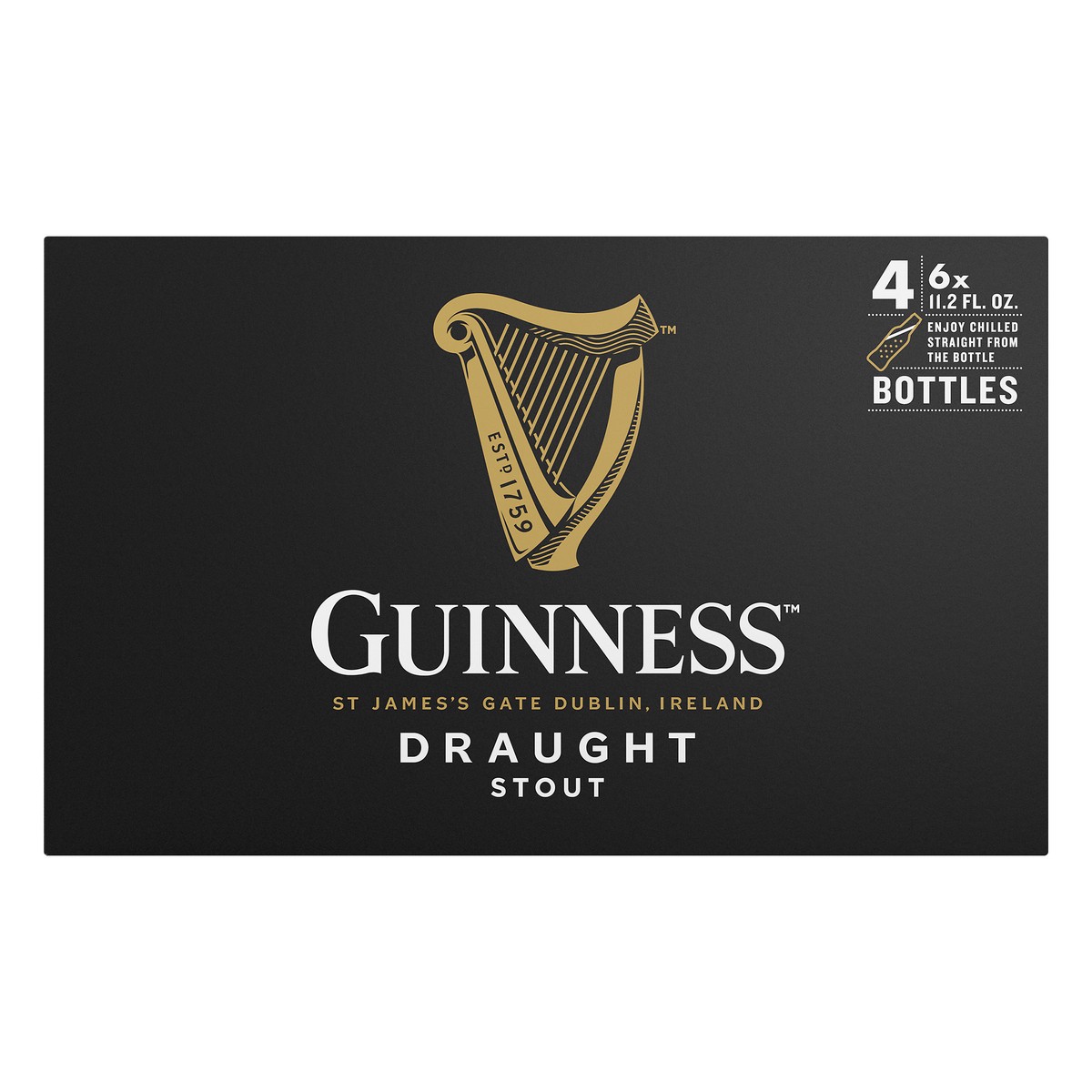 slide 5 of 5, Guinness Stout Draught Beer 4 ea, 4 ct