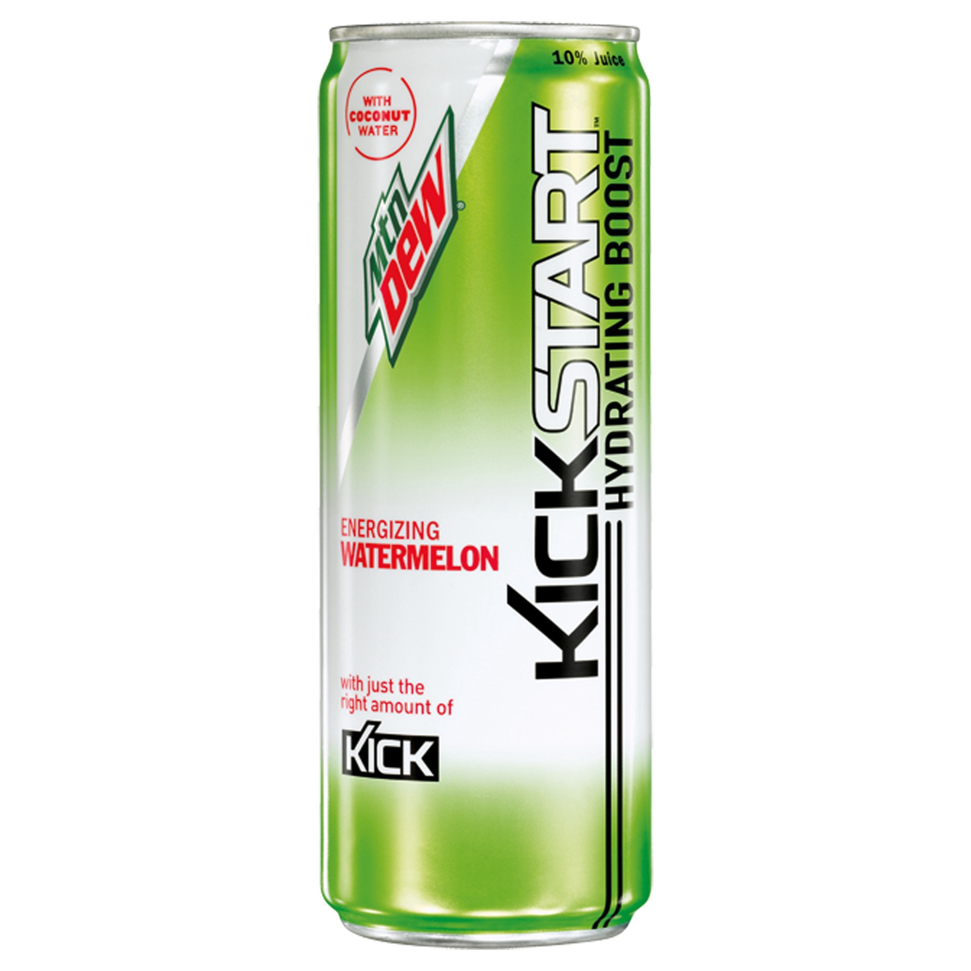 slide 1 of 7, Mountain Dew Kickstart Hydrating Boost Sparkling Juice Beverage Energizing Watermelon Naturally And Artificially Flavored - 12 oz, 12 oz