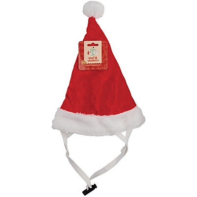 slide 1 of 1, Woof and Whiskers Adjustable Santa Hat, 1 ct