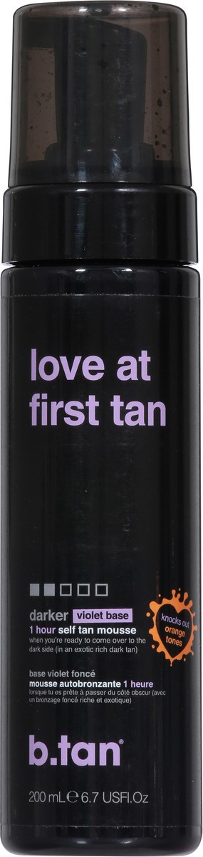 slide 4 of 9, b.tan Darker Violet Base Love at First Tan Self Tan Mousse 6.7 fl oz, 6.7 fl oz