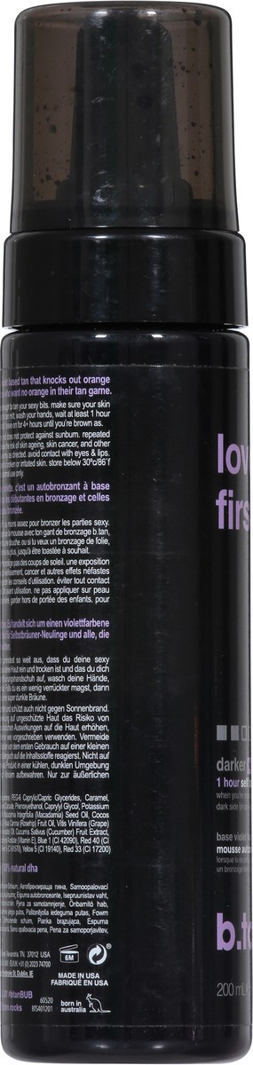 slide 5 of 9, b.tan Darker Violet Base Love at First Tan Self Tan Mousse 6.7 fl oz, 6.7 fl oz