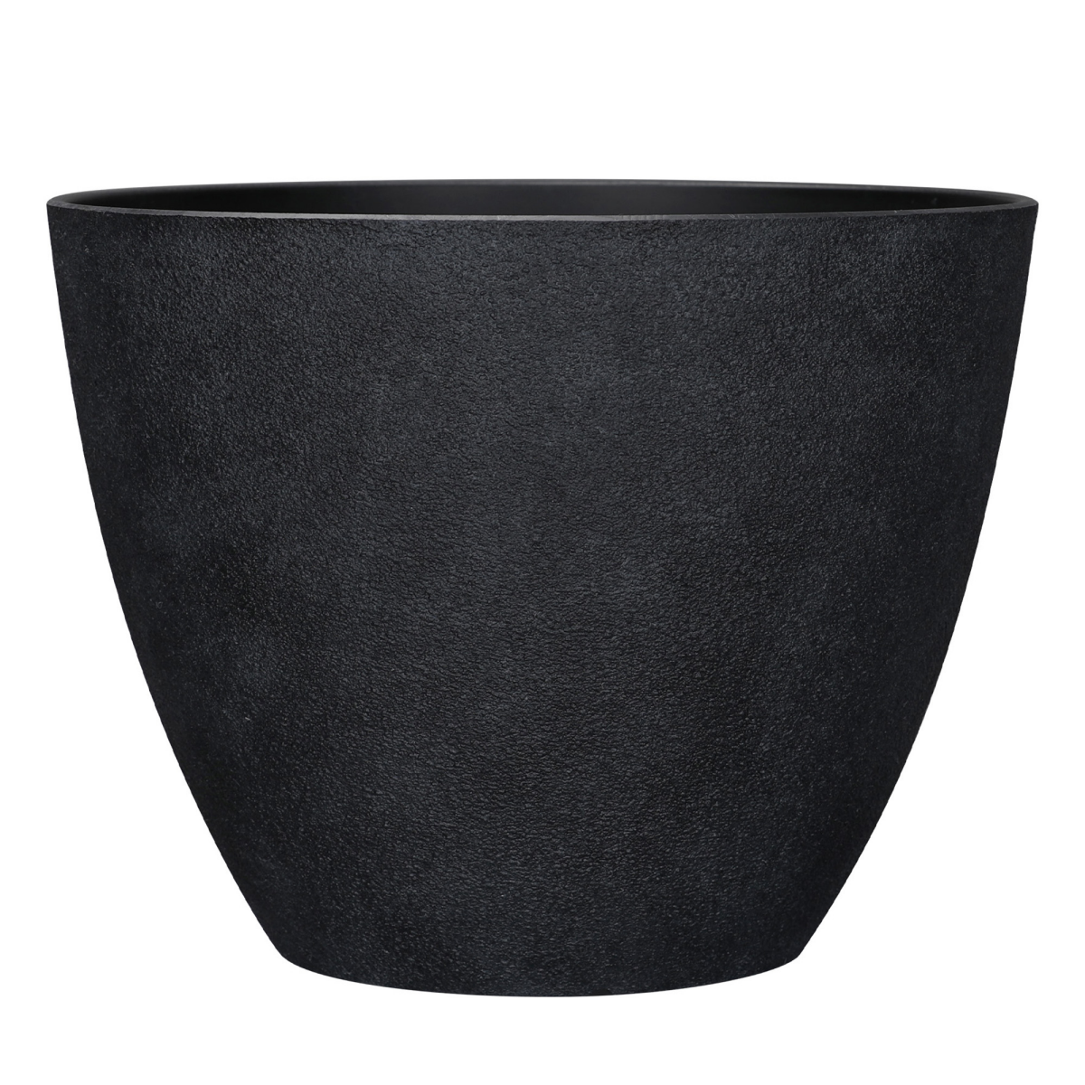 slide 1 of 13, Faux Concrete Planter, 17.3 in x 14.5 in, Black, 17.3 in
