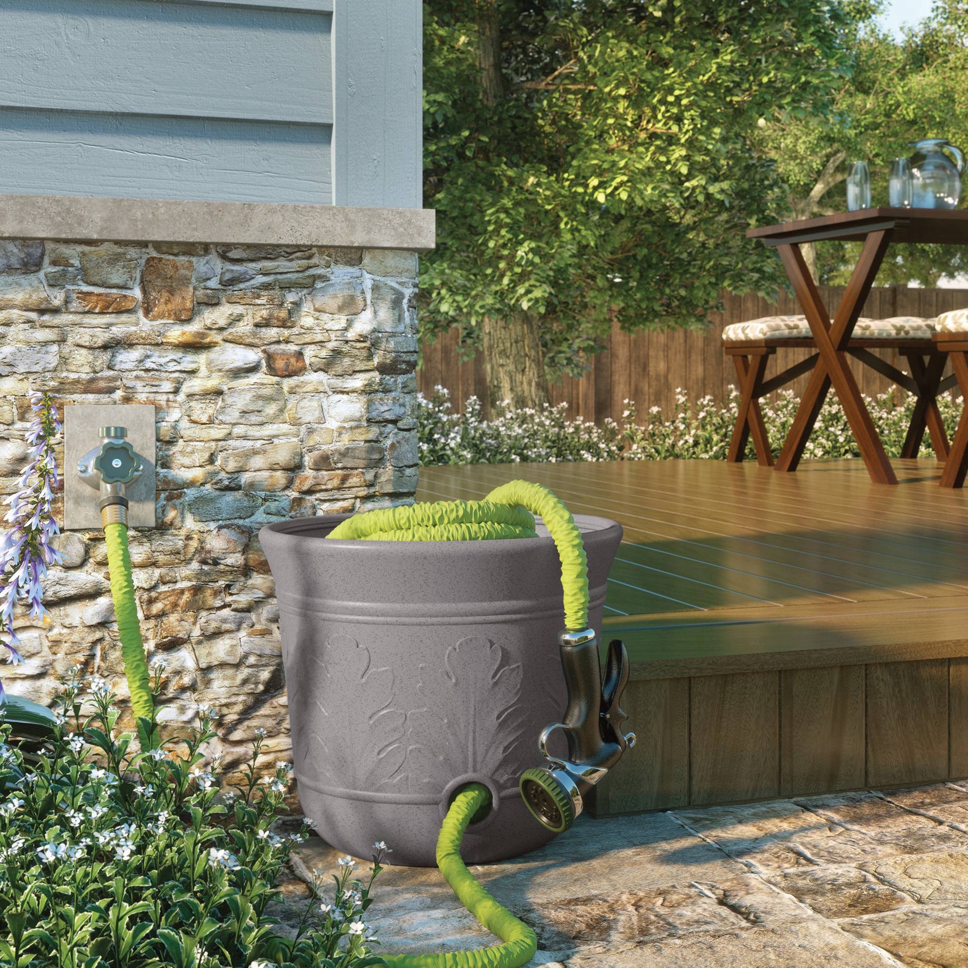 slide 2 of 4, Suncast 300' Hose Pot Gray - Suncast, 1 ct