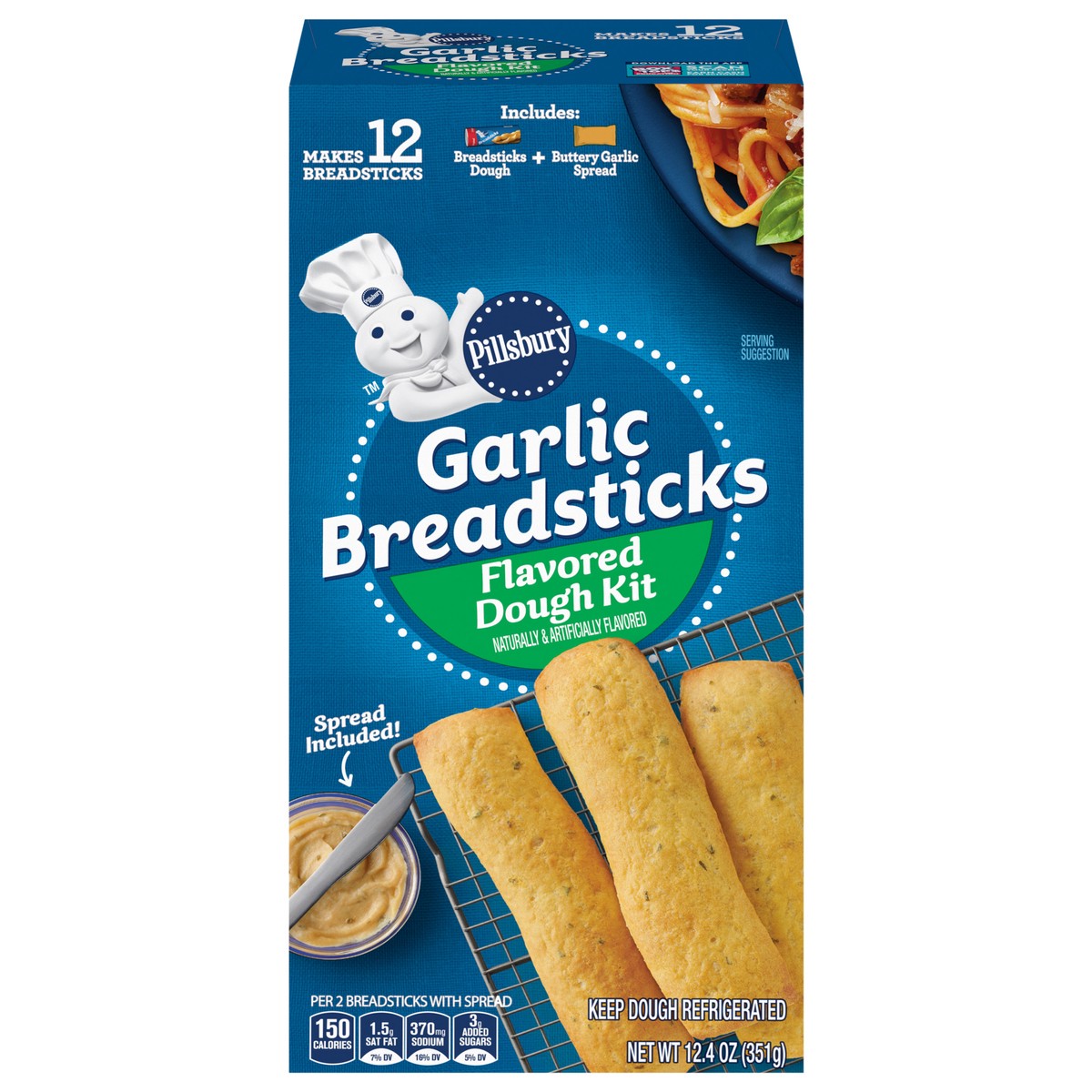 slide 1 of 15, Pillsbury Garlic Breadsticks 12.4 Ounces, 12.4 oz