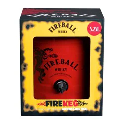 Fireball Cinnamon Whisky FireKeg 3-Pack 1.75L, 66 Proof (33% ABV)