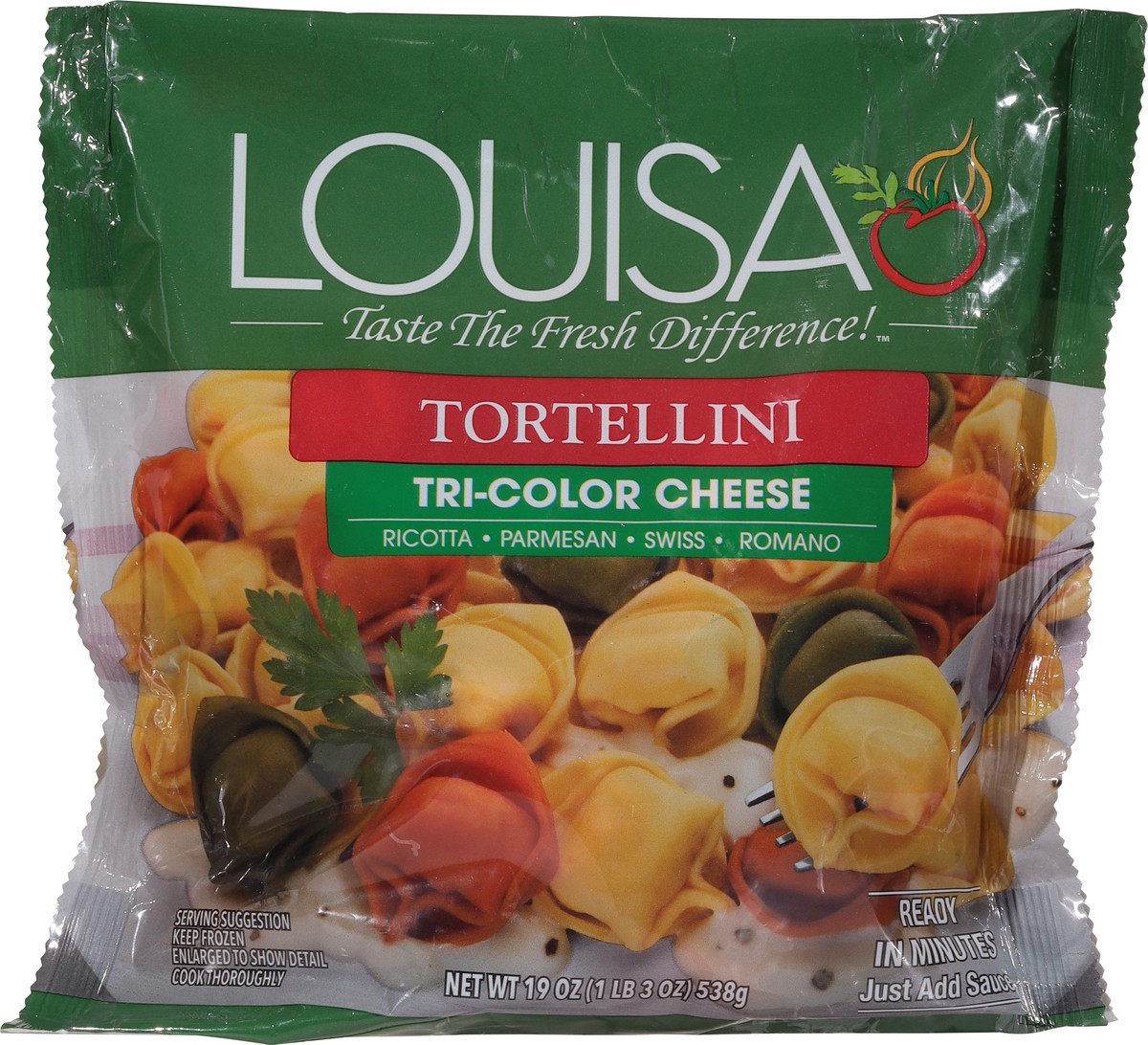 slide 12 of 14, Louisa Tri-Color Cheese Tortellini 19 oz, 19 oz