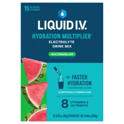 Liquid I.V. Hydration Multiplier Watermelon Electrolyte Drink Mix 15 - 0.56 oz Stick Packs