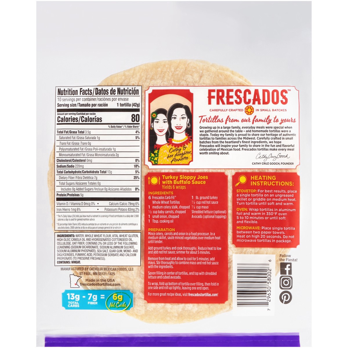 slide 5 of 8, Frescados Whole Wheat Tortillas, 14.4 oz