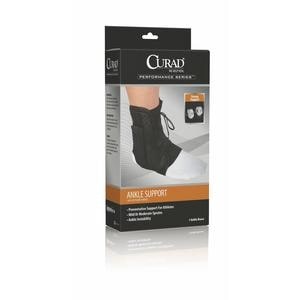 slide 1 of 1, Curad + Lace-Up Ankle Splints, Large, 1 ct