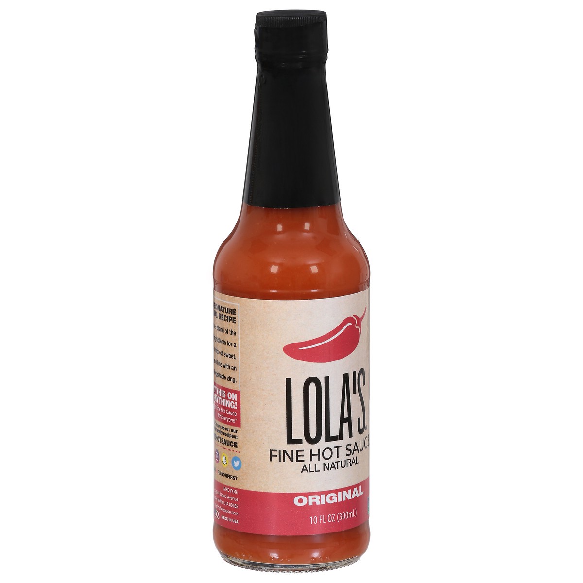 slide 4 of 9, Lola's Original Fine Hot Sauce 10 fl oz, 10 fl oz