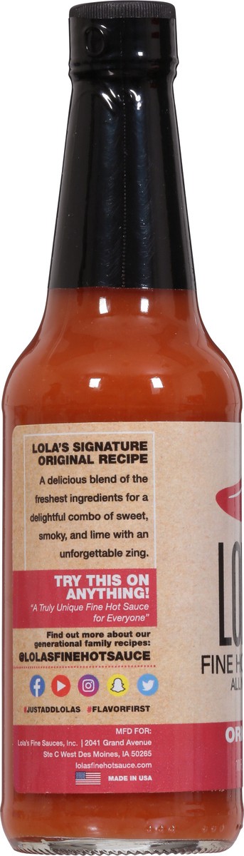 slide 2 of 9, Lola's Original Fine Hot Sauce 10 fl oz, 10 fl oz