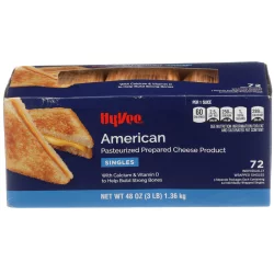Hy-vee American Pasteurized Prepared Cheese Product Singles