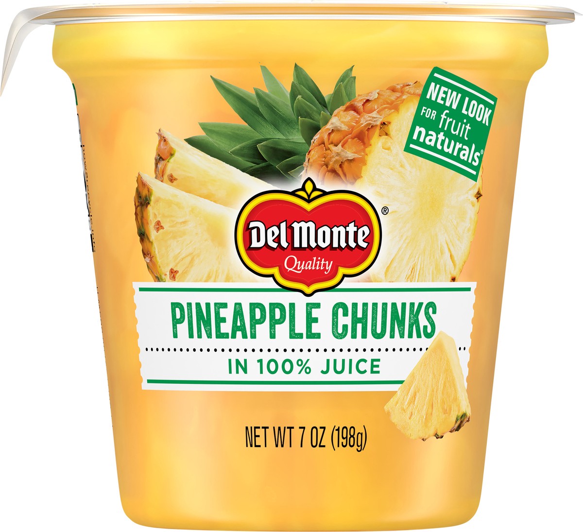 slide 2 of 7, Del Monte Fruit Naturals Pineapple Chunks, 7 oz