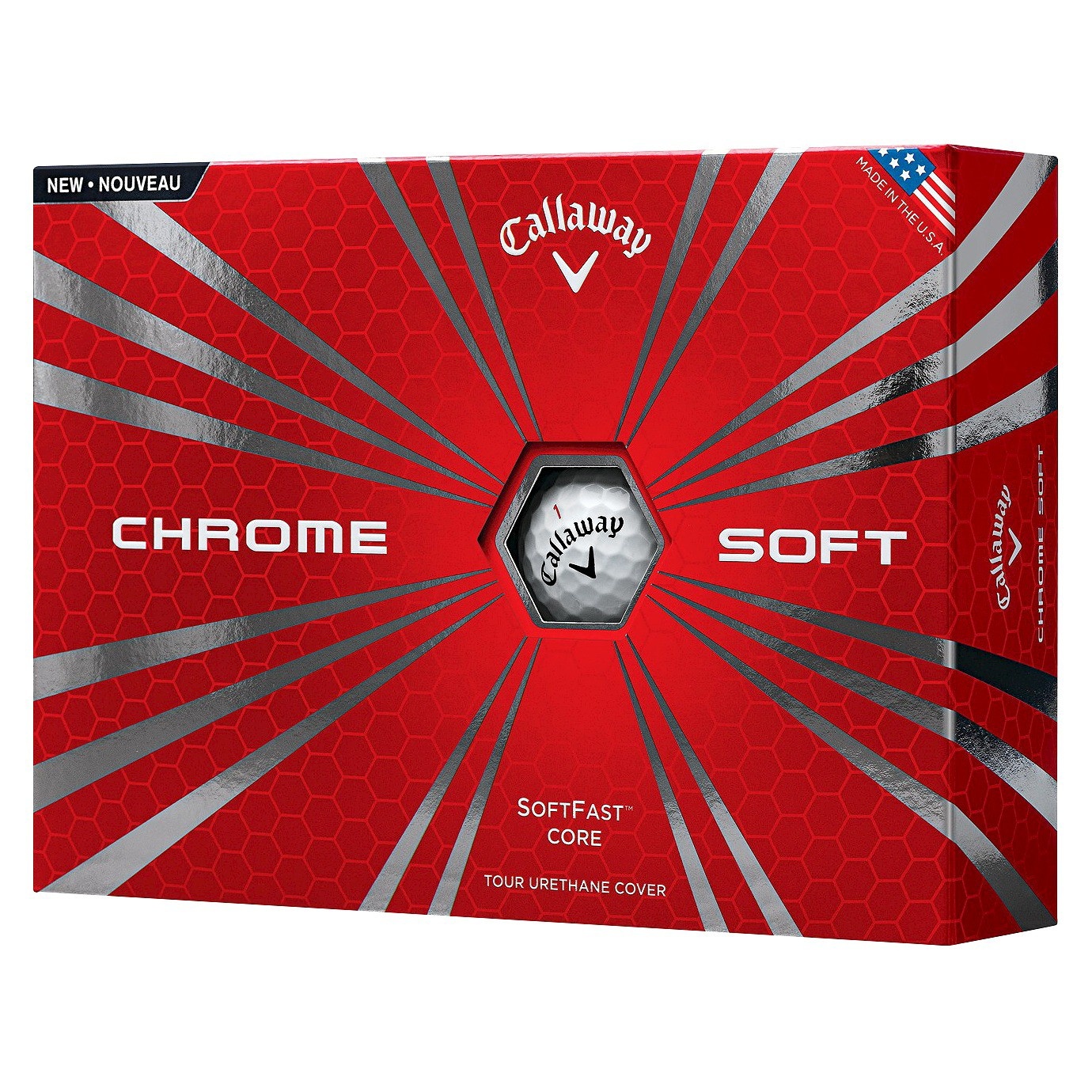 slide 1 of 1, Callaway Chrome Soft Golf Ball, White, 12 ct