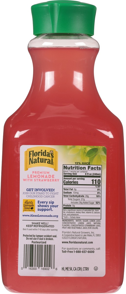 slide 11 of 14, Florida's Natural Strawberry - 59 oz, 59 oz