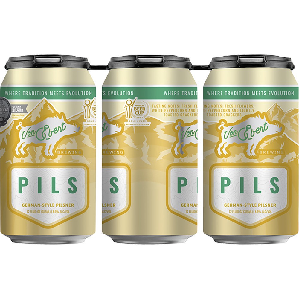 slide 1 of 1, Von Ebert Brewing Von Ebert Pils, 6 ct; 12 oz