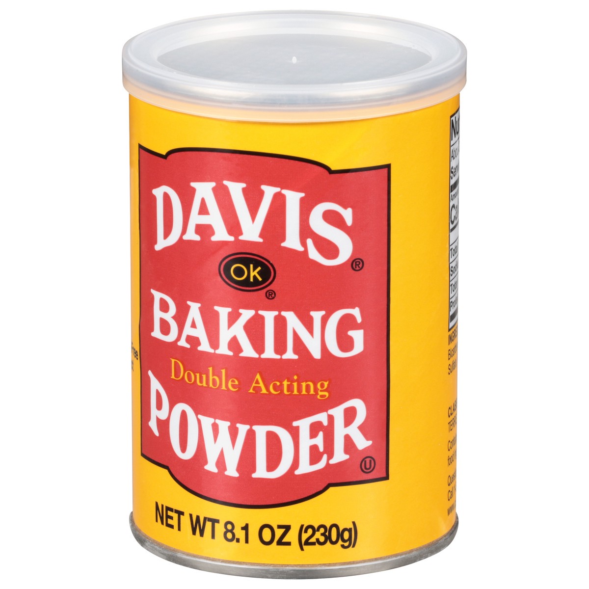 slide 6 of 9, Davis Double Acting Baking Powder, 8.1 oz, 8.1 oz