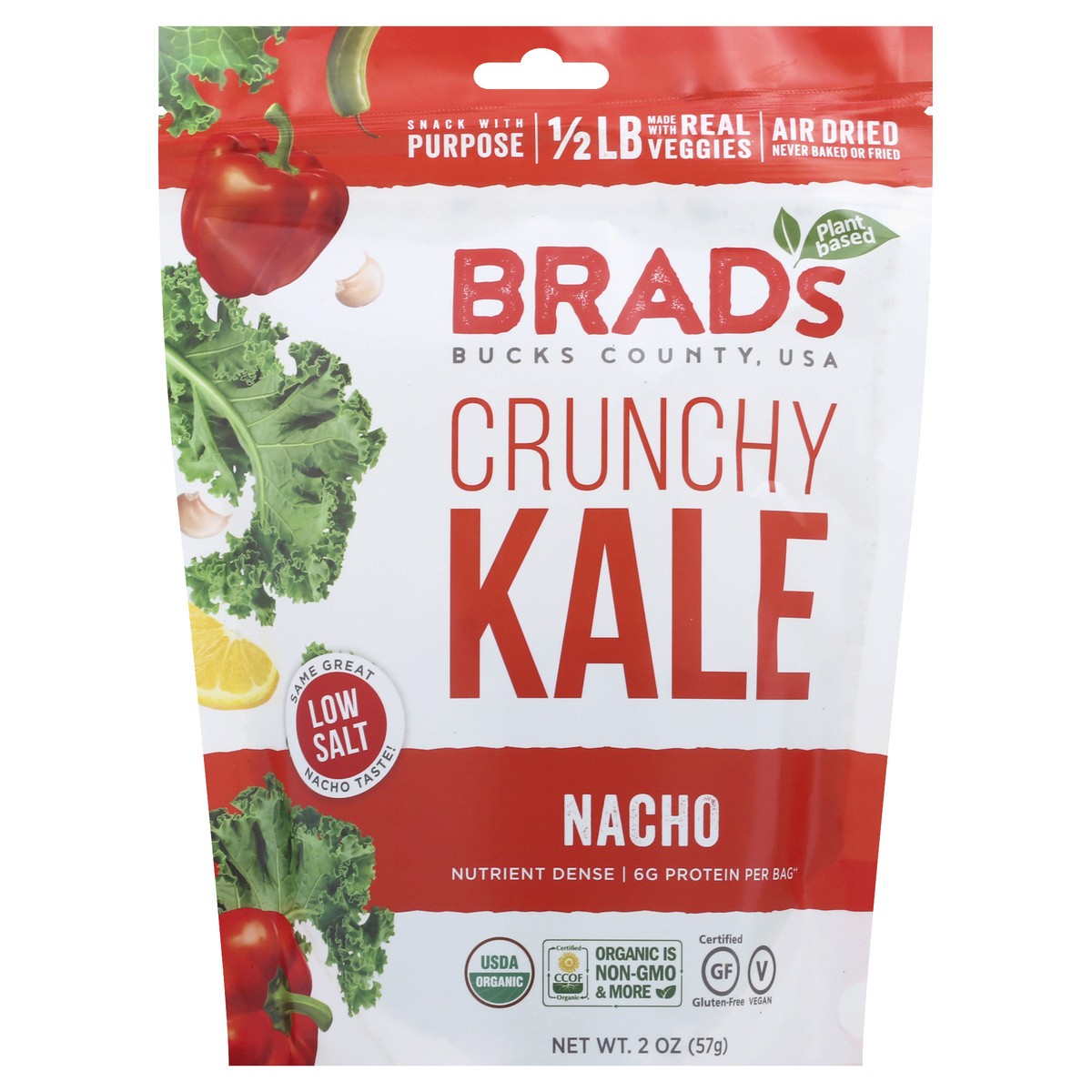 slide 2 of 3, Brad's Brads Raw Crunchy Kale Nacho 2 Oz, 2 oz